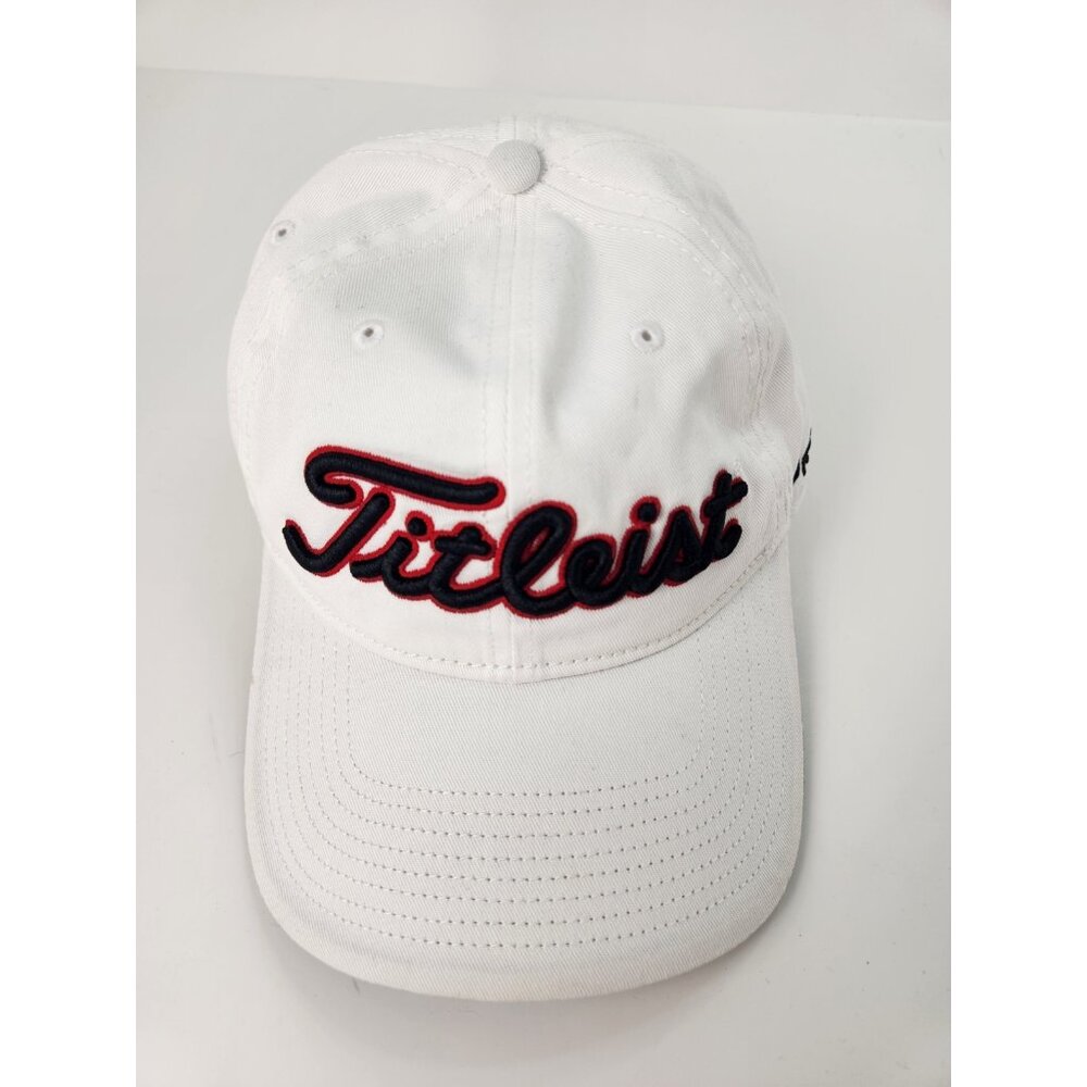 Titleist‎ Pro V1 FJ Golf Hat Adjustable Cap White 3D Embroidered Logo